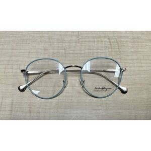 Salvatore Ferragamo SF2178 717 Gold Mint Round Eyeglasses Frames 51-18-140 Italy